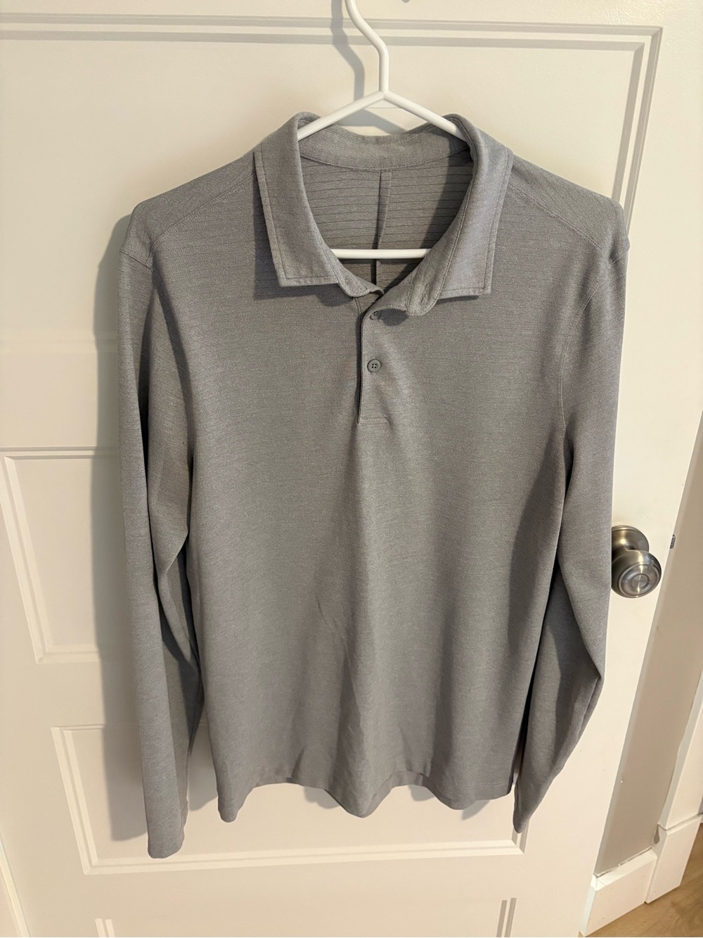 Lululemon Long-Sleeve Polo Shirt - Gray